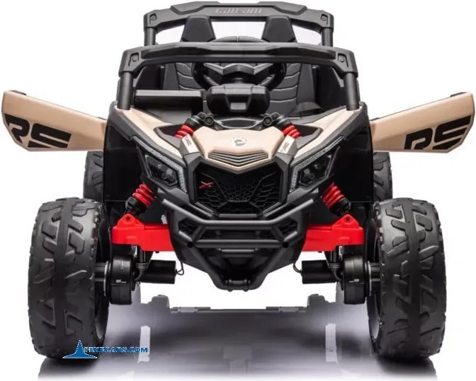 Carro elétrico para crianças 1 a 6 años 24V MP4 CAN-AM Maverick Buggy Caqui