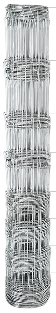 Posts de Cerca vidaXL 22 pcs U-Channel 100 cm Aço Galvanizado, Cerca d