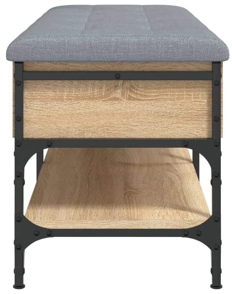 Banco sapateira 102x42x45 cm derivados madeira carvalho sonoma