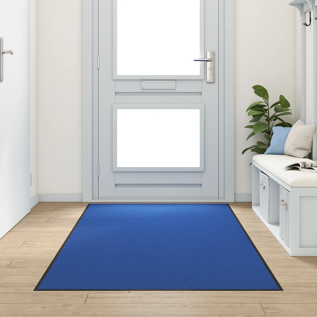 Capacho Lavável Azul 120x300 cm