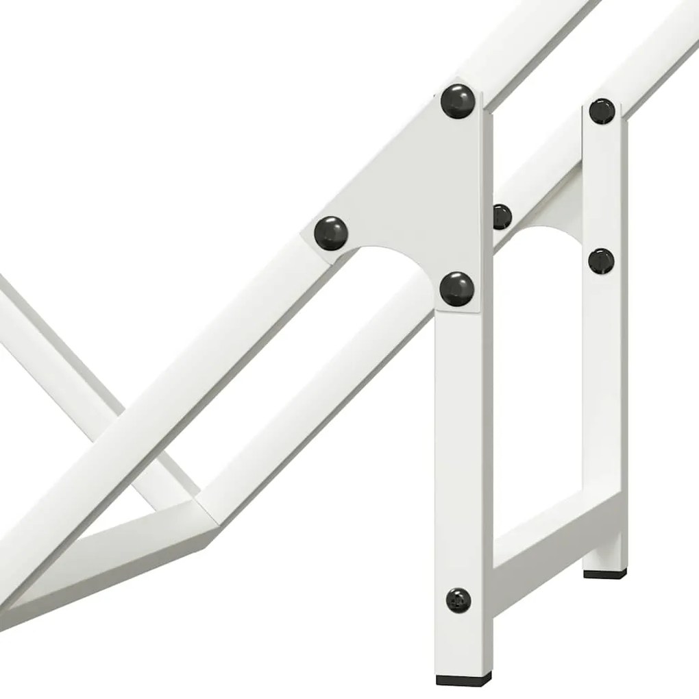 Suporte para lenha 50x25x50 cm aço laminado a frio branco