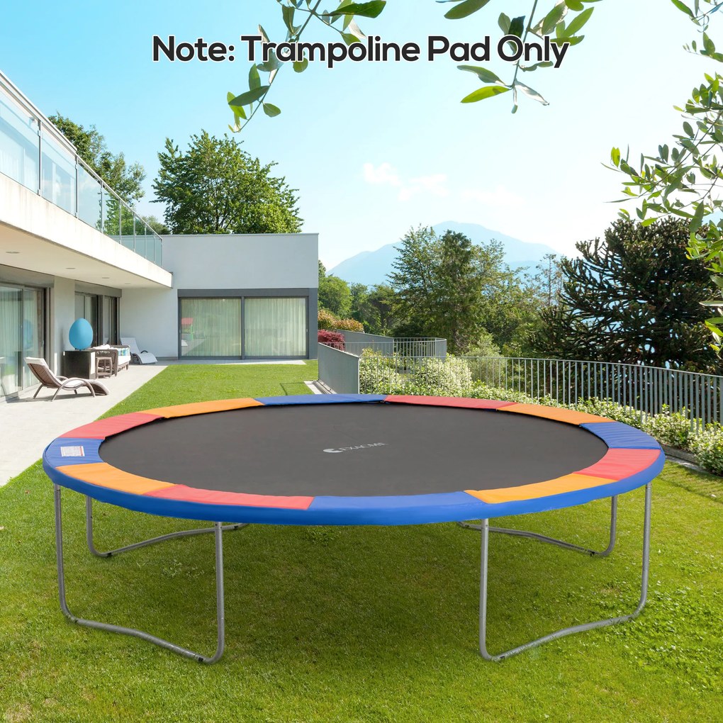 Almofada de proteção de substituição para trampolim, Ø 366 cm (ESTRUTURA NÃO INCLUIDA), resistente aos raios UV e antirrasgo, vermelha