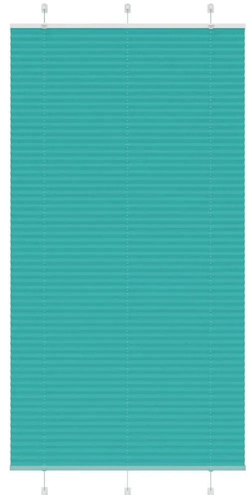 Gasolina verde Plissada Cega 105x200 cm Largura Tecido 104,4cm