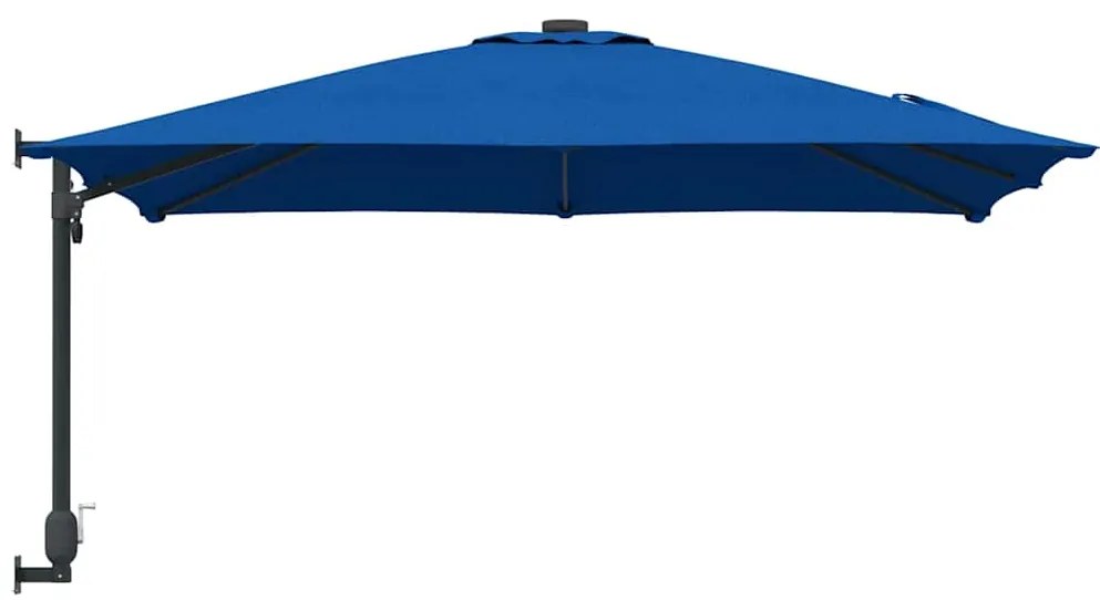 Guarda-Sol de Jardim Azul Céu Montado na Parede 247 cm