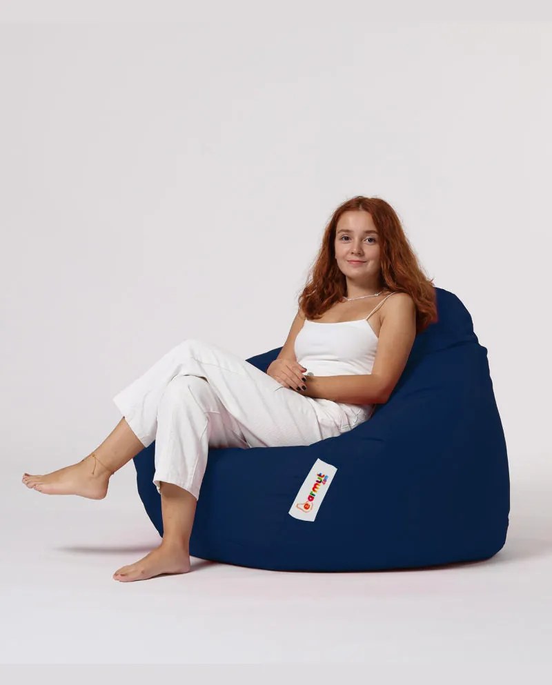 Pufe de Jardim Premium XXL – Azul Escuro – 115x130x39 cm | Tribo Home
