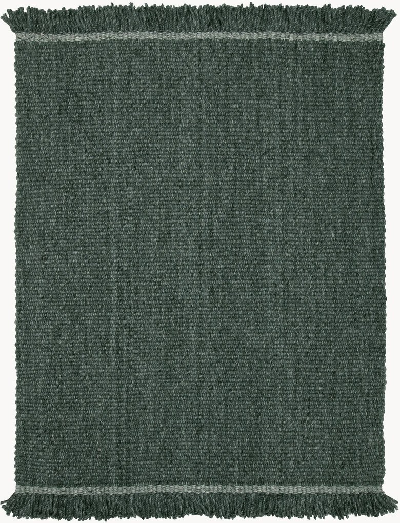 Tapete em lã artesanal de pelo curto Elmo