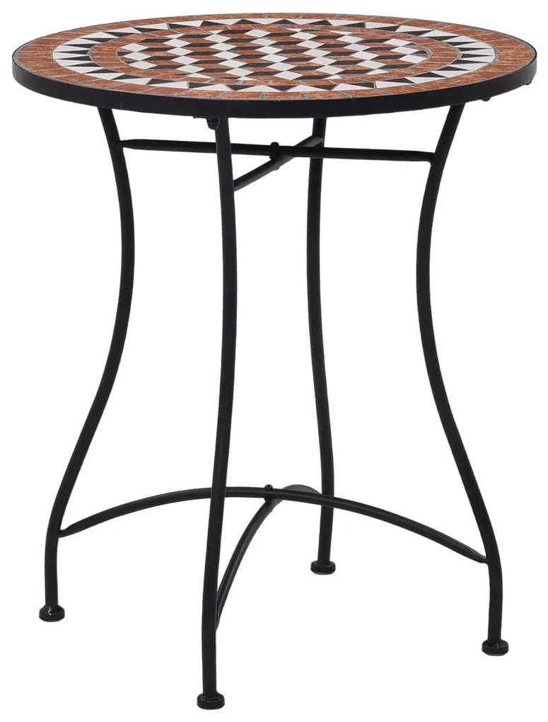 3 pcs conjunto bistro em mosaico azulejos de cerâmica terracota