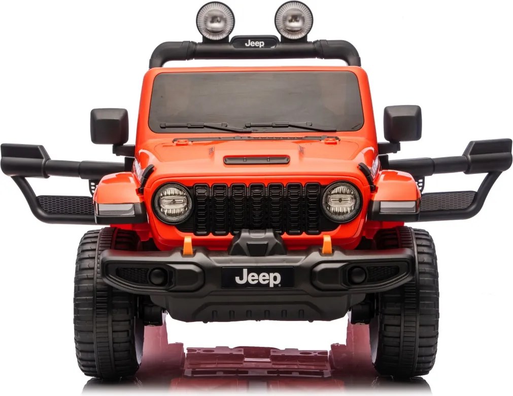 JIPE elétrico para Crianças Jeep Wrangler Rubicon LIFT  24V 4x4, Rodas de espuma EVA Laranja