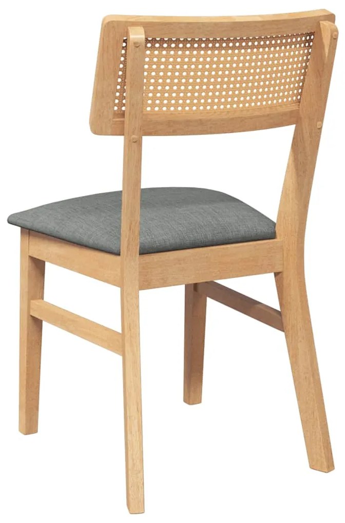 Cadeiras de jantar com almofadões 2 pcs madeira maciça