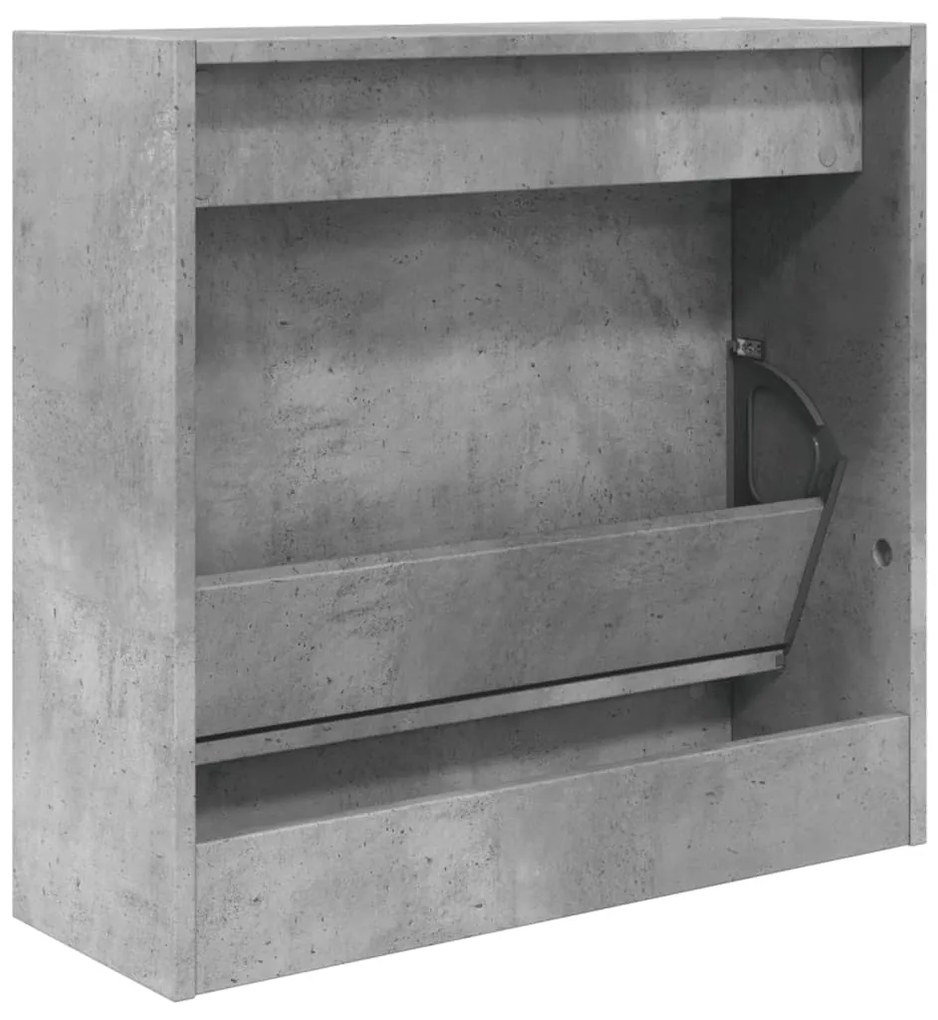 Sapateira 60x21x57 cm derivados de madeira cinzento cimento