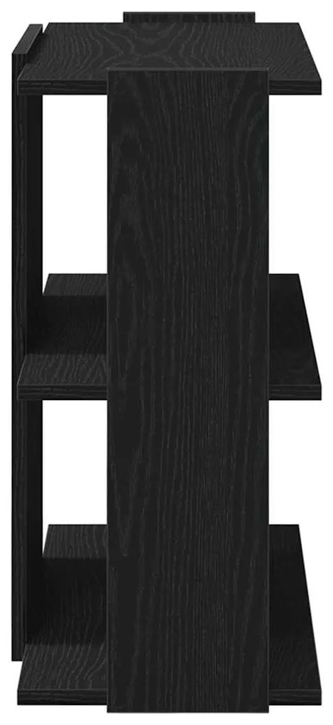 Estante c/ 3 prateleiras 60x30x60 cm derivados de madeira preto