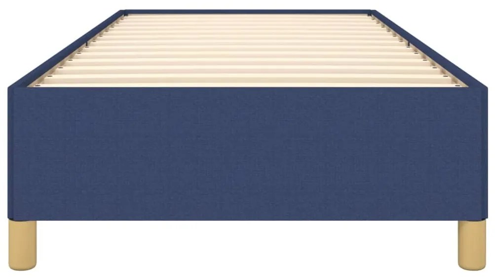 Estrutura de cama sem colchão 90x190 cm tecido azul