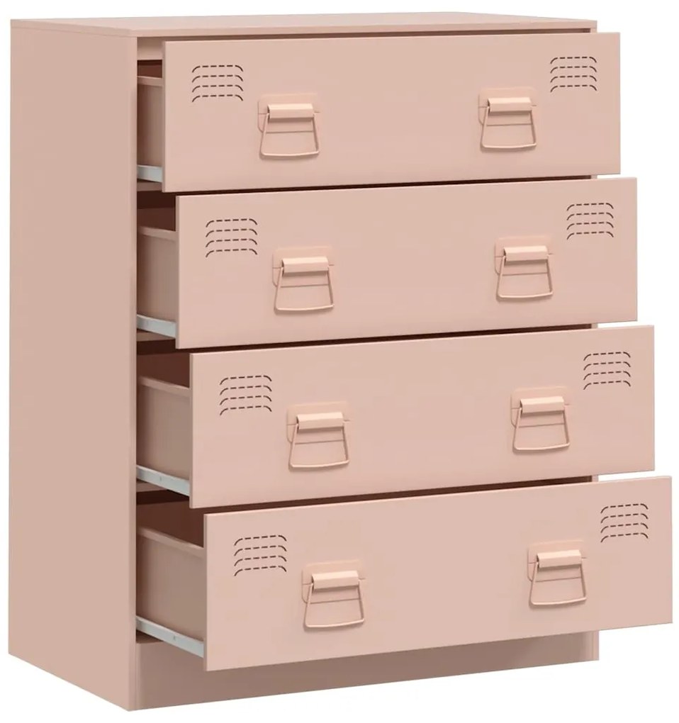 Aparador 67x39x83 cm aço rosa