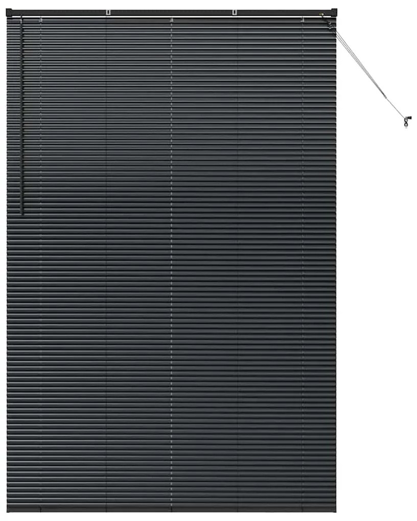 Persiana de Janela com cortinas Outros Manual Preto 140 x 220 cm Alumí
