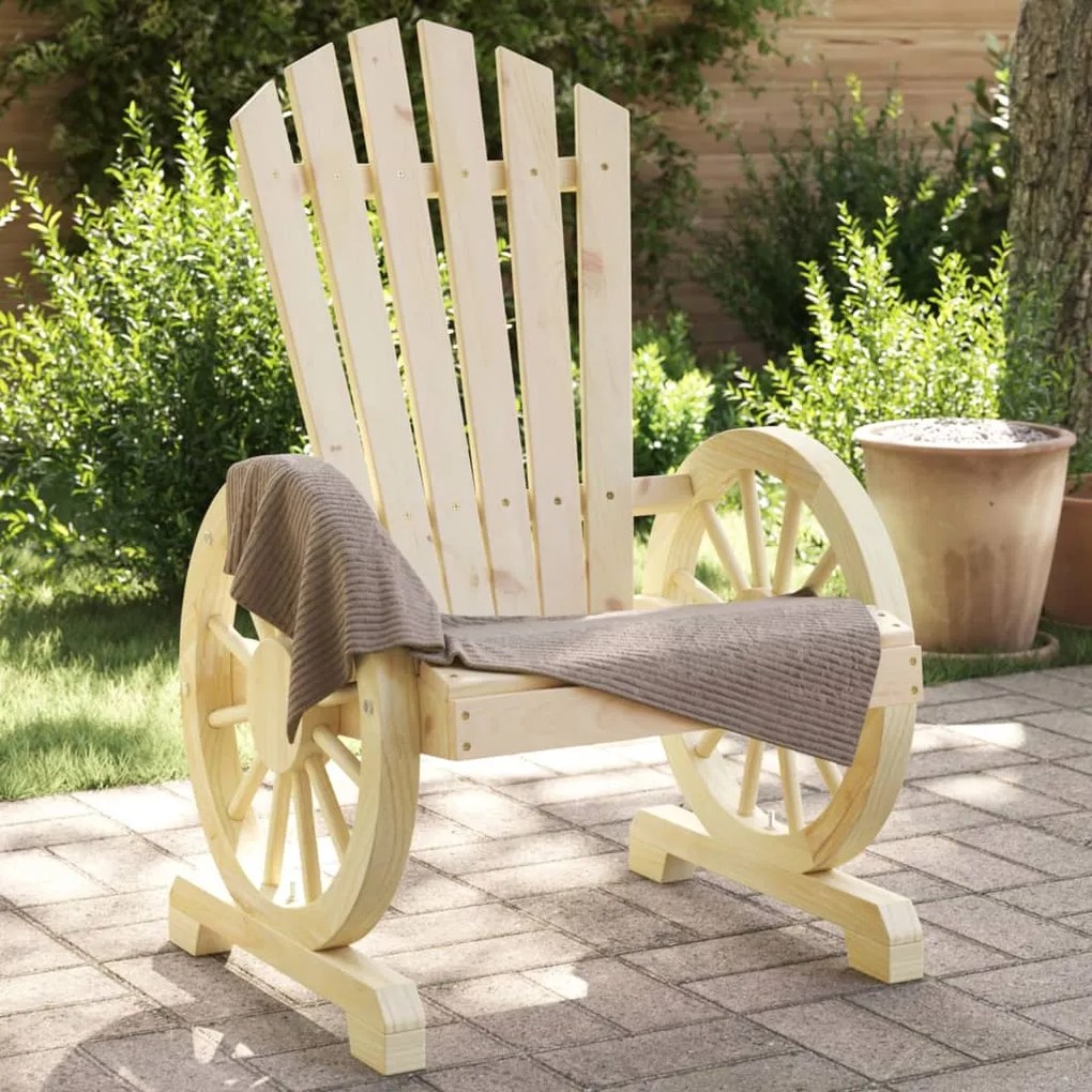 Cadeiras Adirondack para jardim 4 pcs madeira de abeto maciça