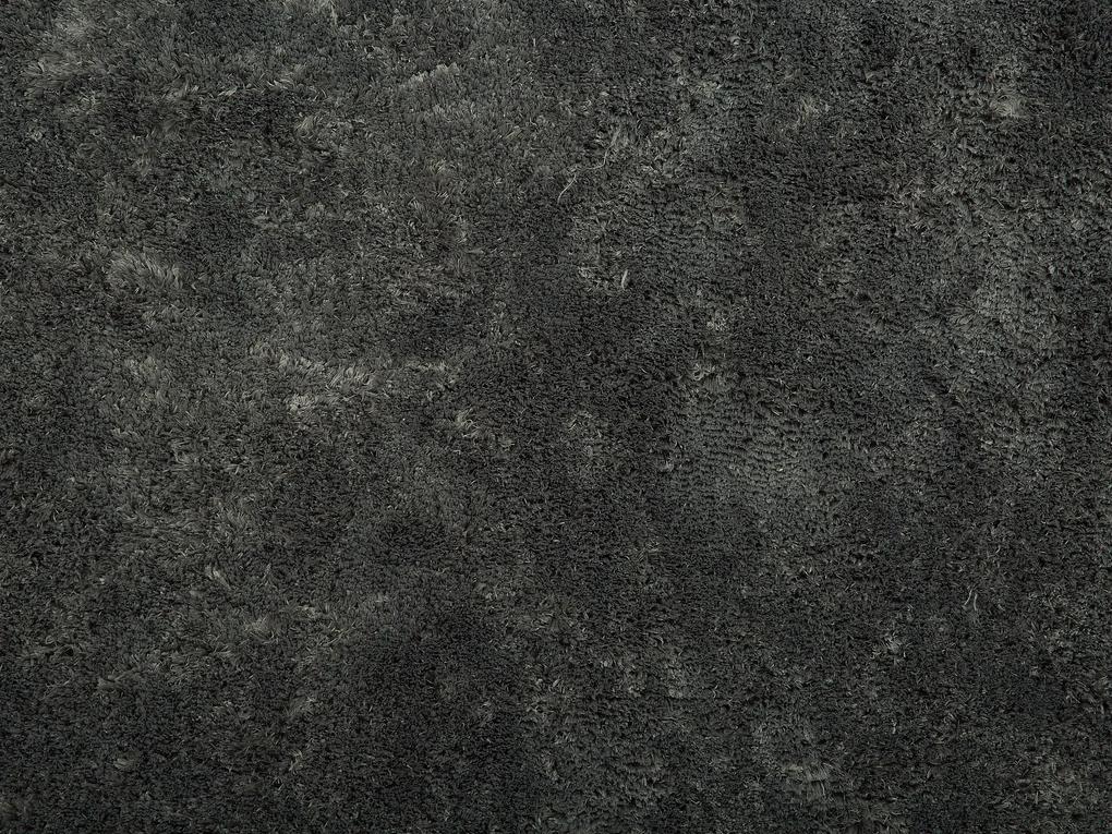 Tapete cinzento escuro 80 x 150 cm EVREN Beliani