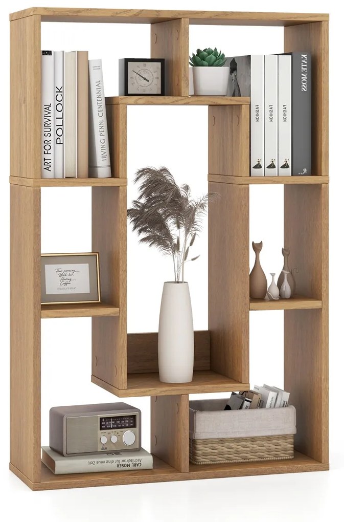 Estante sala geométrica de 7 cubos 60 x 20 x 90 cm Natural