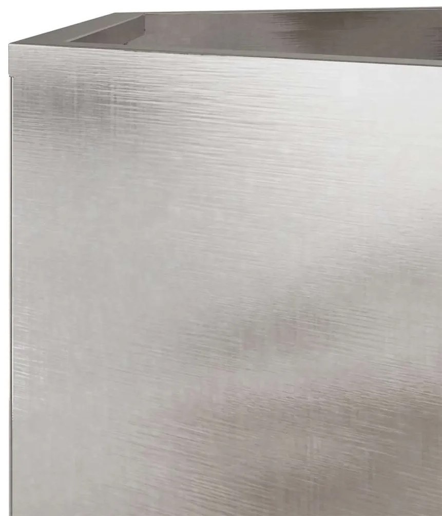 Vaso/floreira de jardim hexagonal 104x90x45 cm aço inoxidável