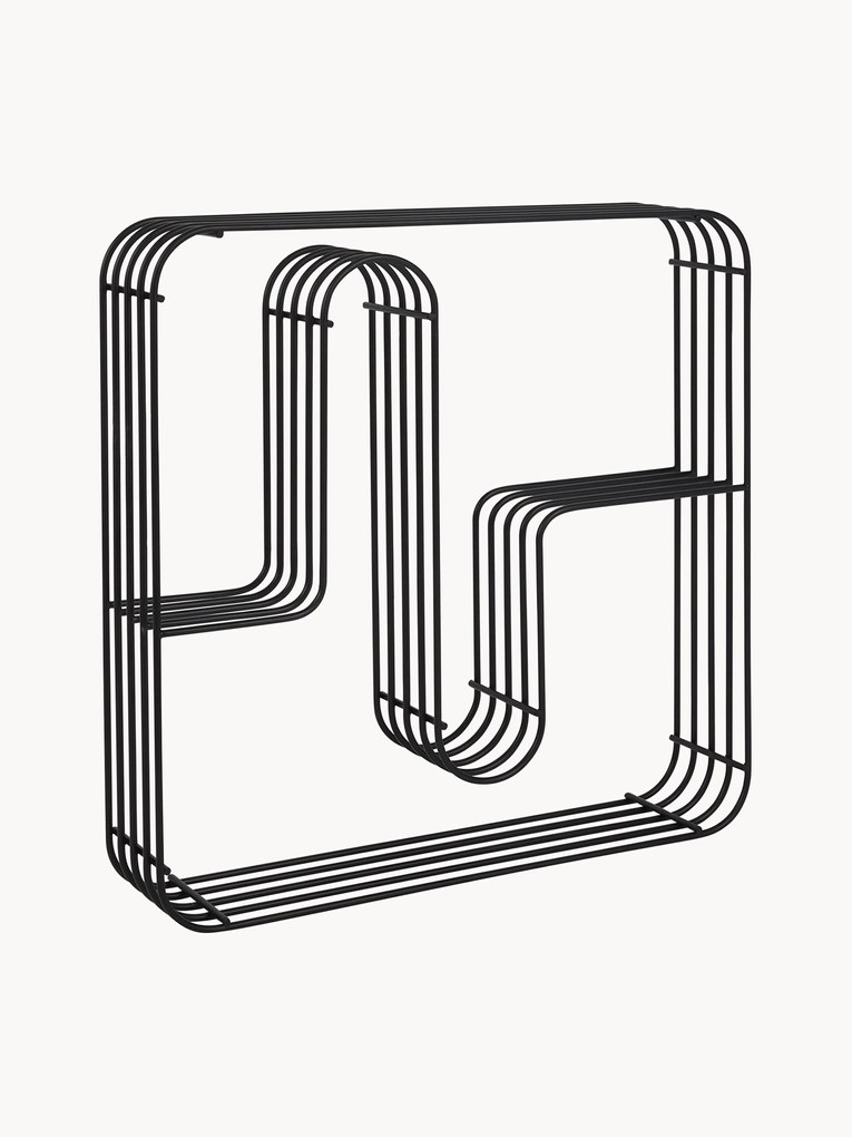 Estante de parede em metal Curva