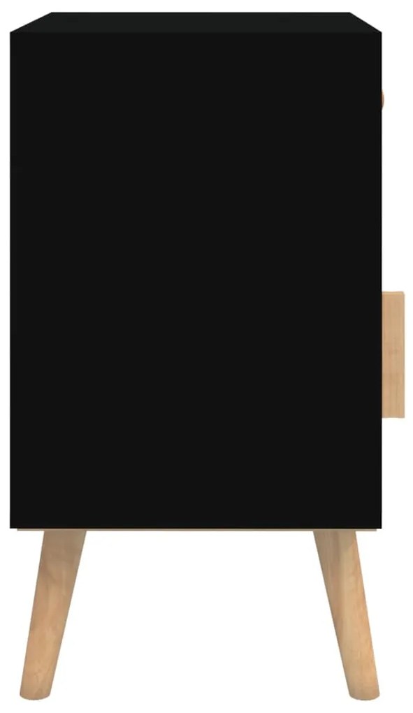 Mesas de cabeceira 2 pcs 40x30x55 cm derivados de madeira preto