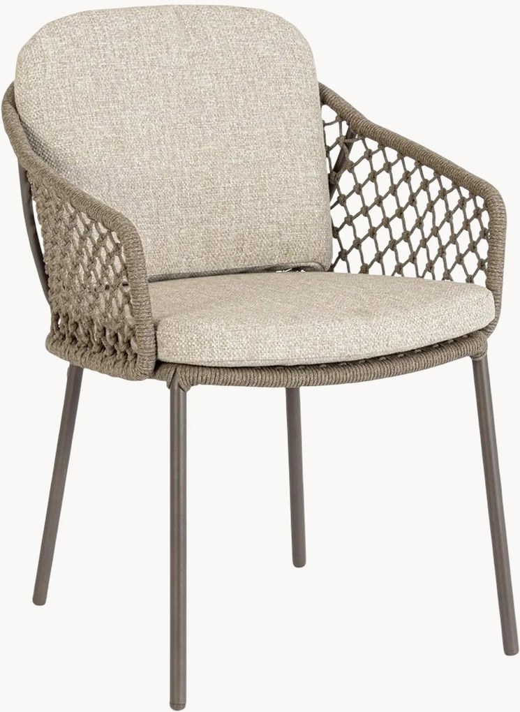 Cadeiras de jantar para jardim com apoio de braços Corbeta, conjunto de 2