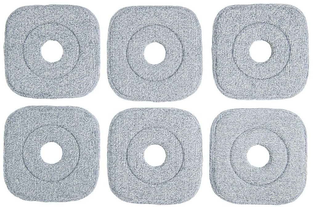 Conjunto de 6 peças de cabeças de esfregona de substituição Mopa de substituição para esfregona de microfibra Mopa de limpeza