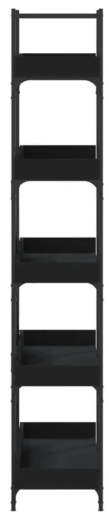 Estante c/ 5 prateleiras 100x33x180,5cm derivados madeira preto