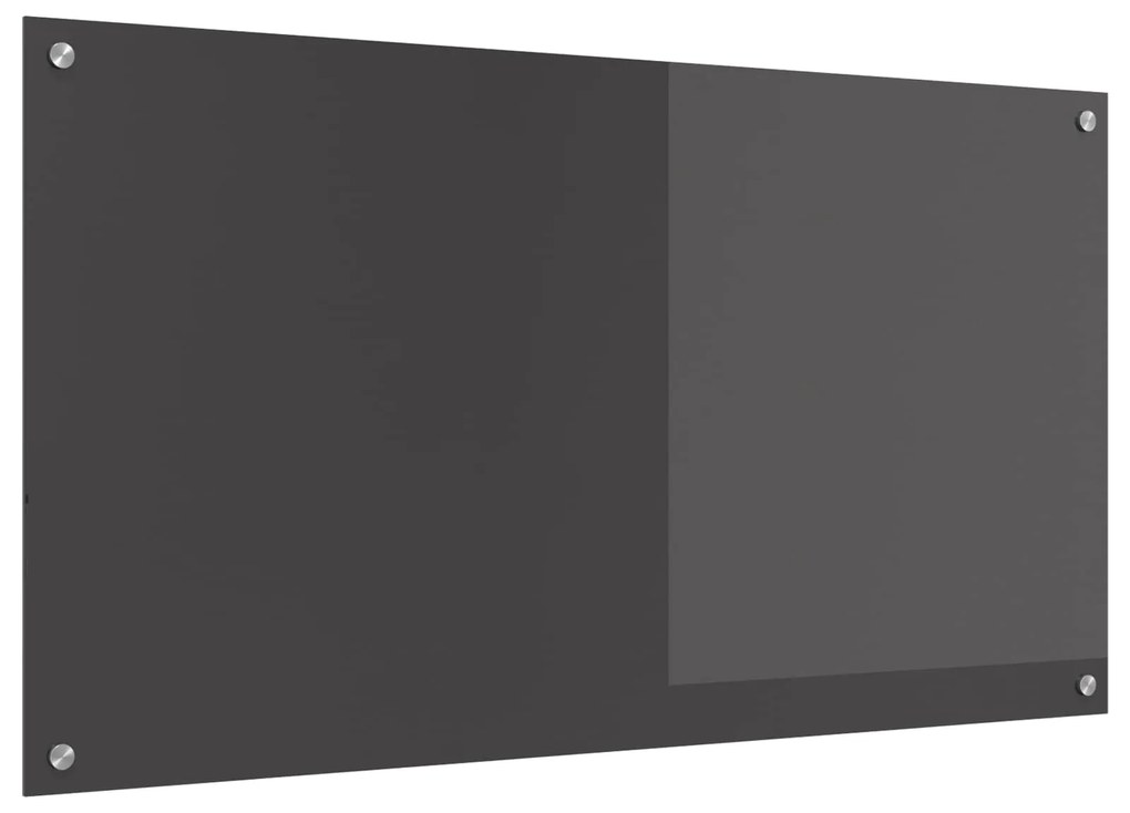 vidaXL Proteção de Cozinha Cinza Escuro 110 x 60 cm vidro temperado