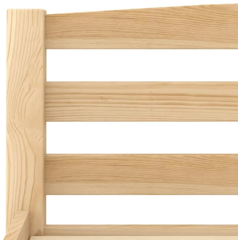 Estrutura de cama 100x200 cm madeira de pinho maciça