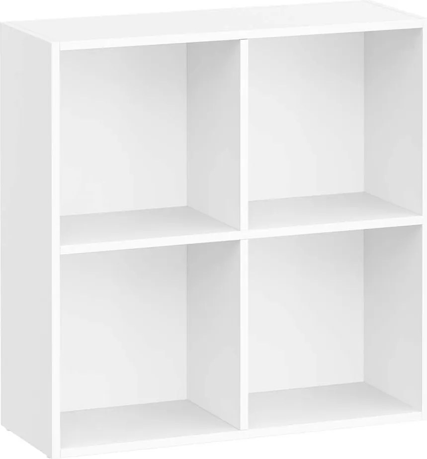 Estante com quatro compartimentos 24 x 66 x 66 cm Branco