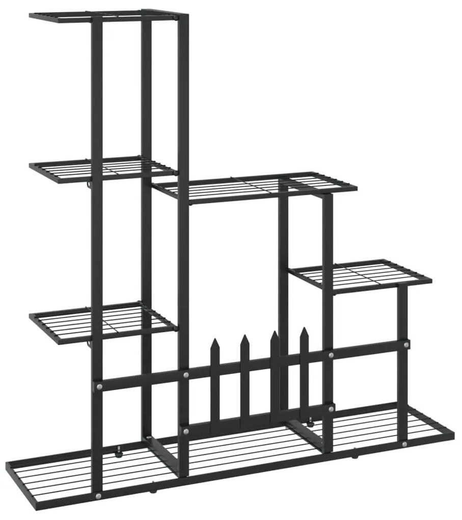 Suporte de vasos 94,5x25x88 cm metal preto