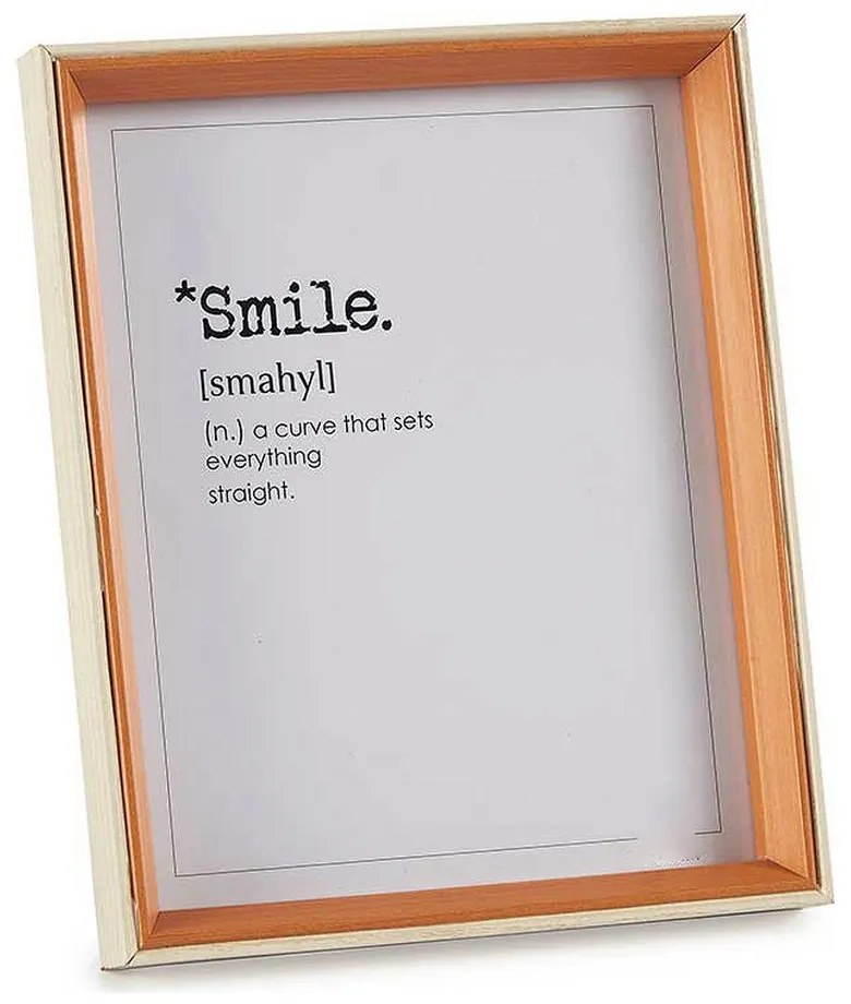 Moldura de Fotos Castanho Cristal Madeira Mdf (3 X 27 X 22 cm)