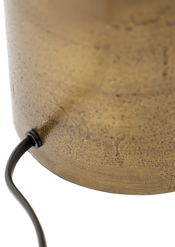 Candeeiro de mesa Art Déco bronze sem abajur - Diverso Art Deco