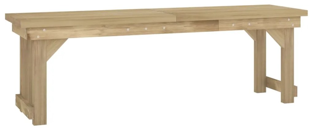 3 pcs conjunto de jantar para jardim pinho impregnado maciço