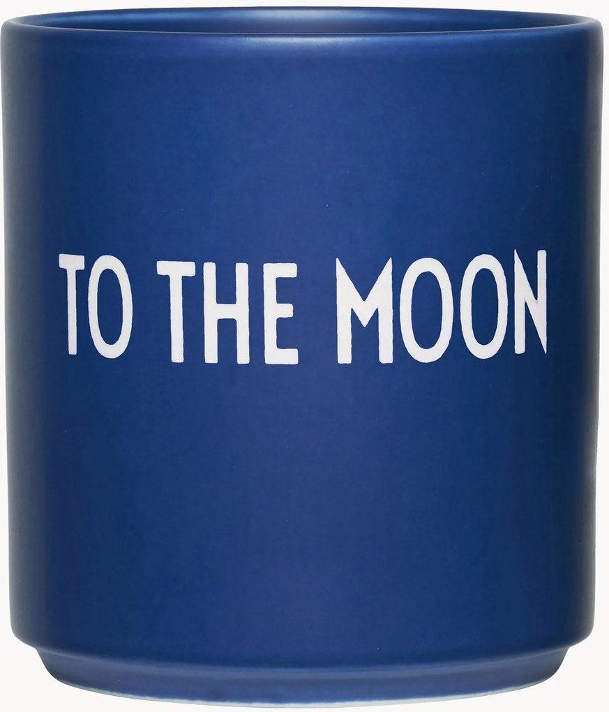 Chávena com inscrição Favourite To The Moon
