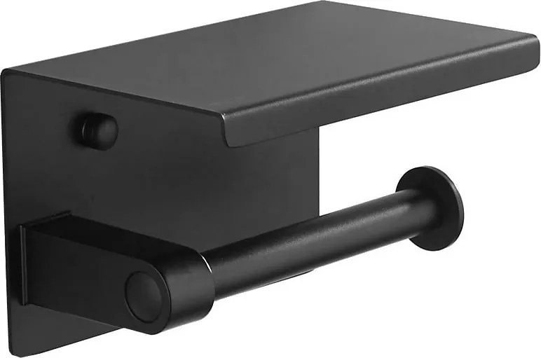 Mexen X suporte de papel com prateleira, preto - 701197-70