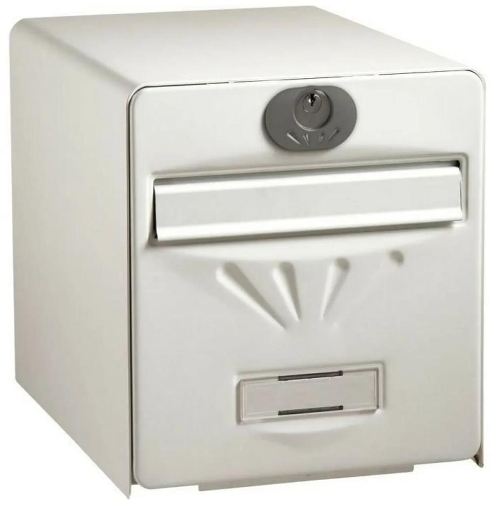 Caixa de correio Burg-Wachter   Branco Aço inoxidável Cristal Aço Galvanizado 36,5 x 28 x 31 cm
