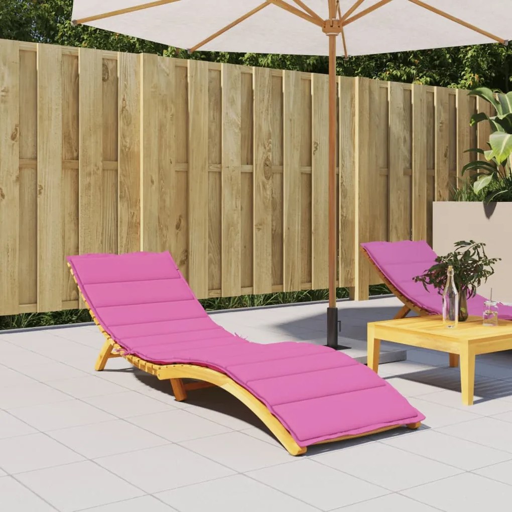vidaXL Almofadão p/ espreguiçadeira tecido oxford rosa