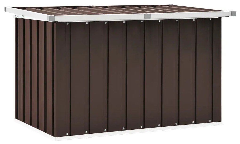 vidaXL Caixa de armazenamento de jardim marrom 109x67x65 cm