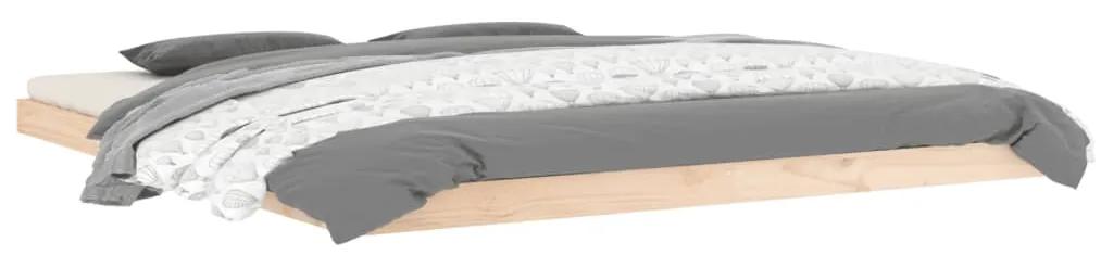 Estrutura de cama super king 180x200 cm madeira de pinho maciça