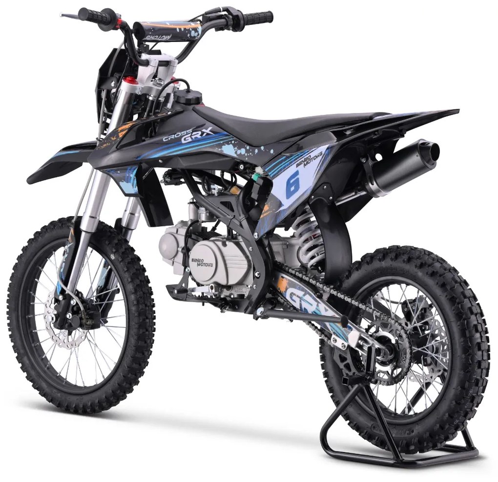 Mota cross Gasolina 125 cc para crianças e adolescentes Motors Cross GRX Azul