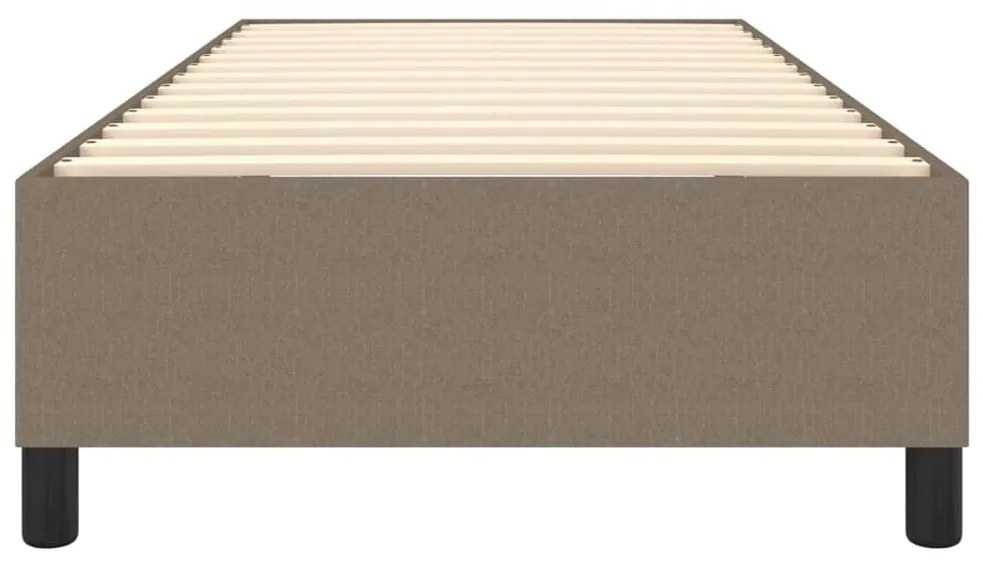 Estrutura cama sem colchão 90x200 cm tecido cinza-acastanhado