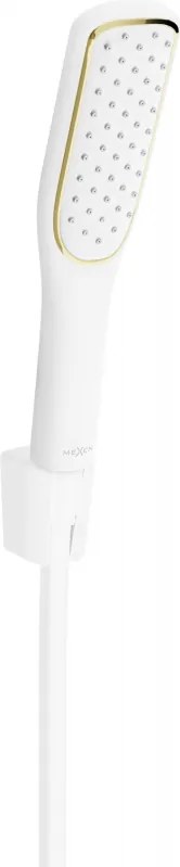 Mexen R-49 conjunto de chuveiro de ponto fixo, branco/dourado - 785495052-25