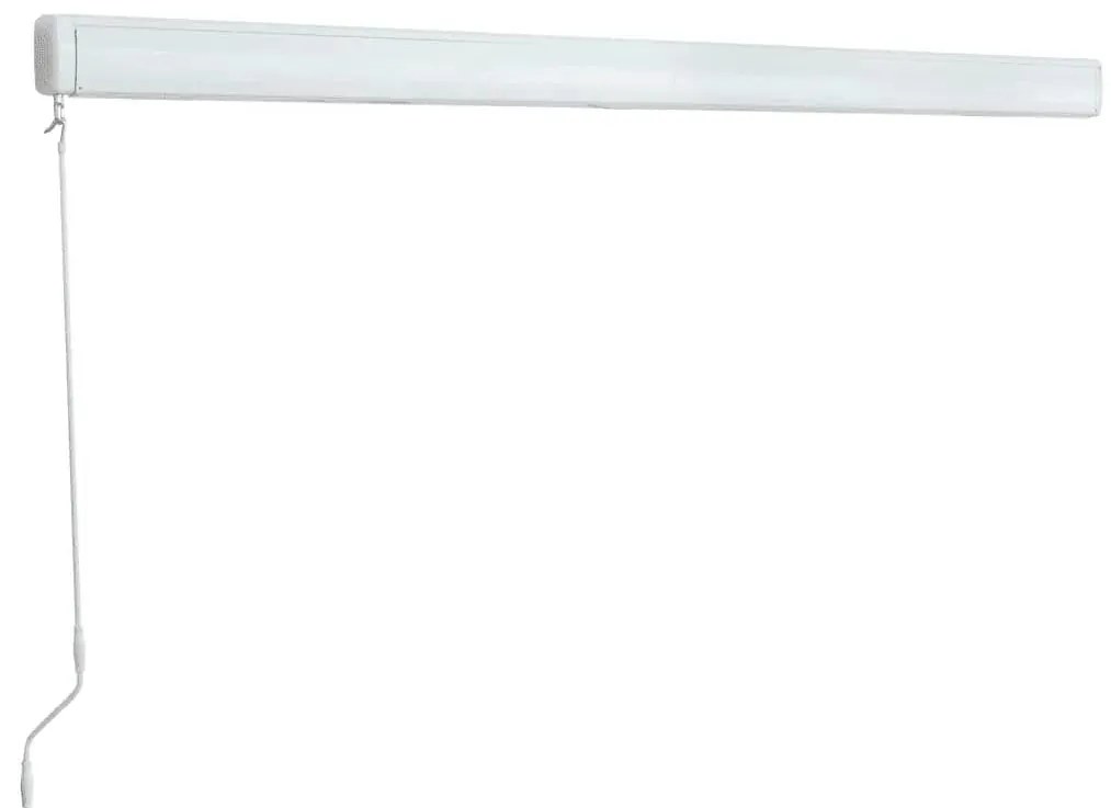 Toldo manual com caixa 350x250 cm azul e branco
