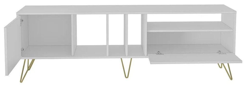 Móvel TV Mistico – Branco e Dourado – 180 x 58,7 x 35,5 cm