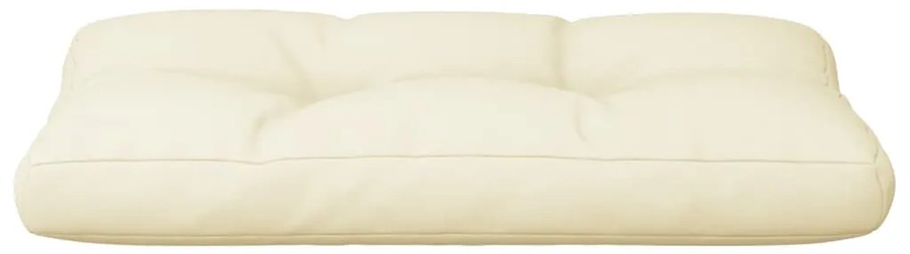 Almofadão para sofá de paletes 80x40x12 cm tecido creme