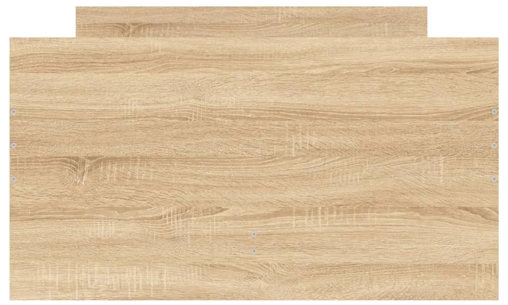 Estrutura de cama com gavetas 100x200 cm carvalho sonoma