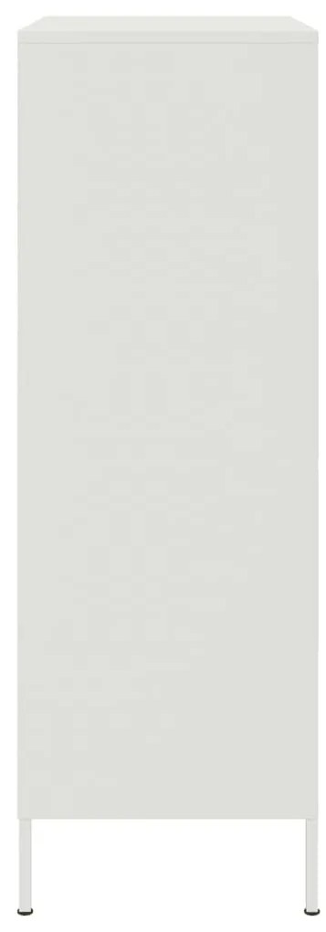 Aparador alto 68x39x113 cm aço branco