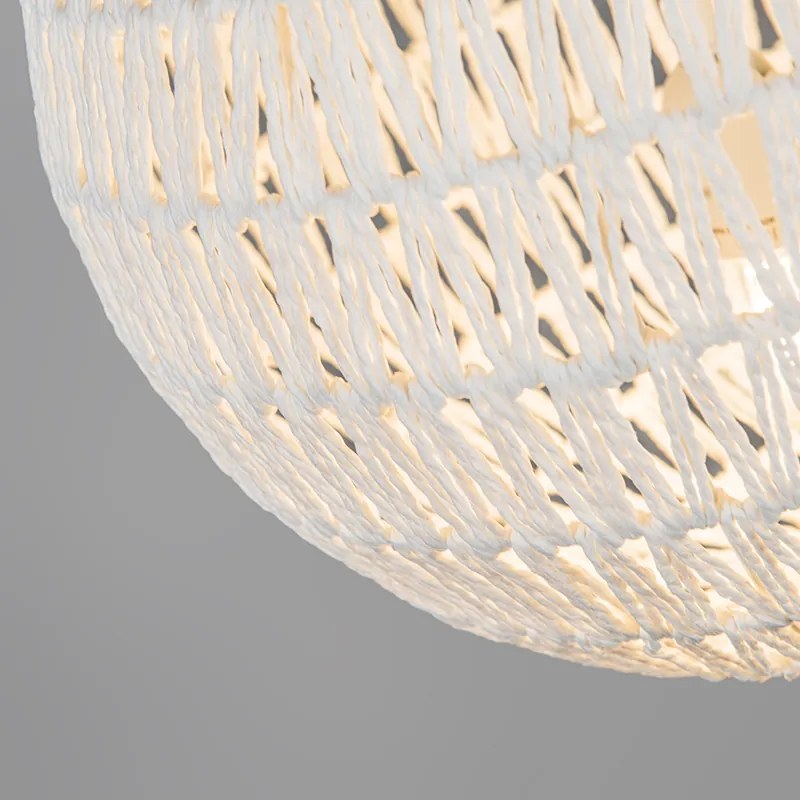 Candeeiro de suspensão retro branco 40 cm - Lina Ball 40 Design,Moderno,Retro