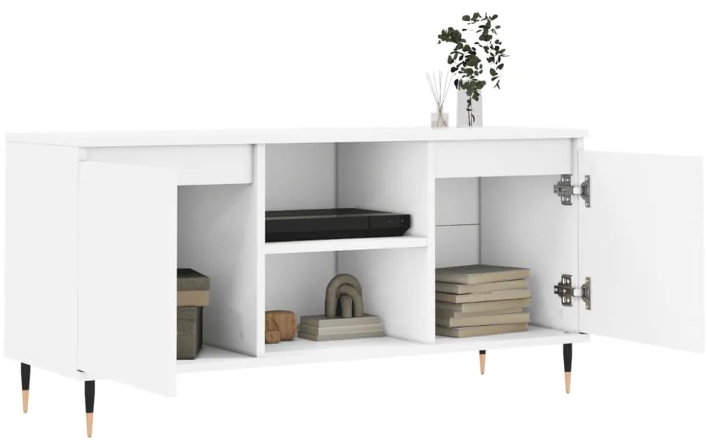 Móvel de TV 104x35x50 cm derivados de madeira branco